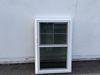 24" X 36" White Vinyl Double Hung Window