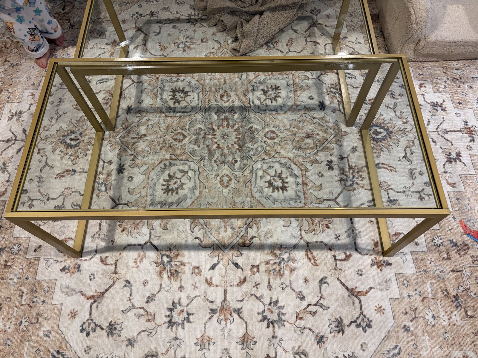 Glass Coffee Tables (Set of two)