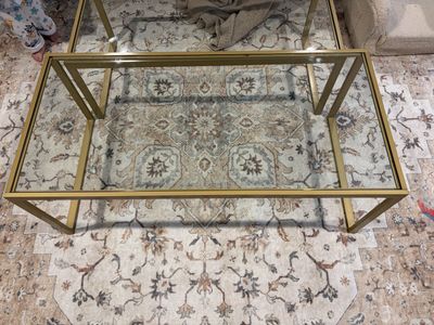 Glass Coffee Tables (Set of two)