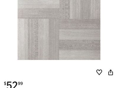 80 SQ FT VINYL TILE SELF STICK (4 BOXES)