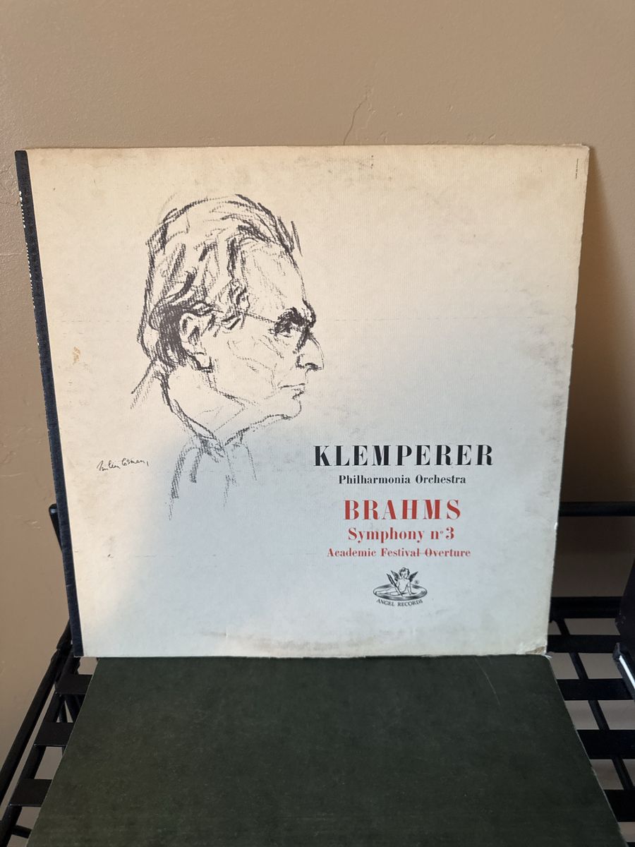 Klemperer Philharmonia Orchestra Brahms Symphony No. 3 Vinyl LP Record