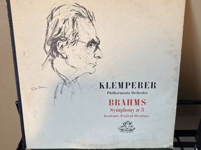 Klemperer Philharmonia Orchestra Brahms Symphony No. 3 Vinyl LP Record