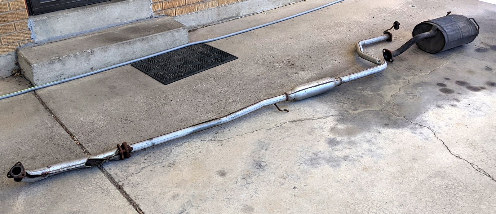 1997 Honda civic hatchback full exhaust with muffler