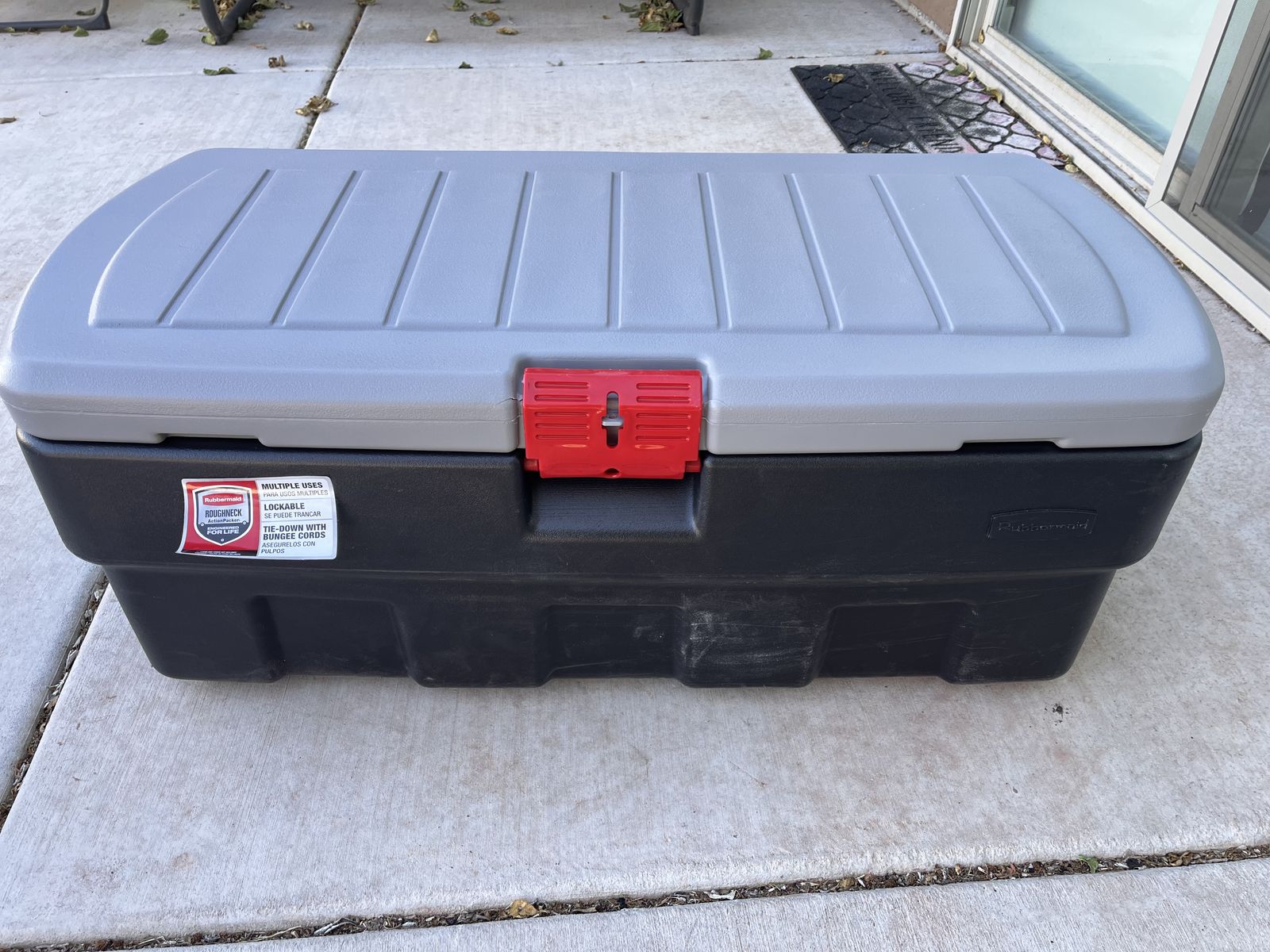 Rubbermaid 48 Gallon Black Action Packer Lockable  $50 obo
