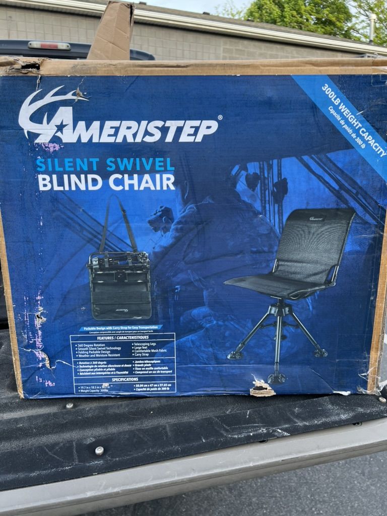 Ameristep 360 Silent Swivel Blind Chair - Black