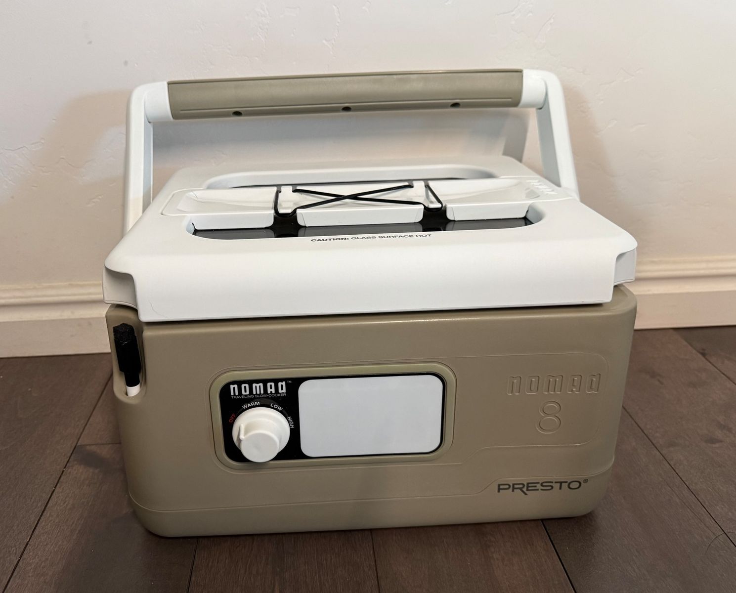 Presto Nomad Traveling Slow Cooker – Locking Lid + Dry Erase Board – Never Used