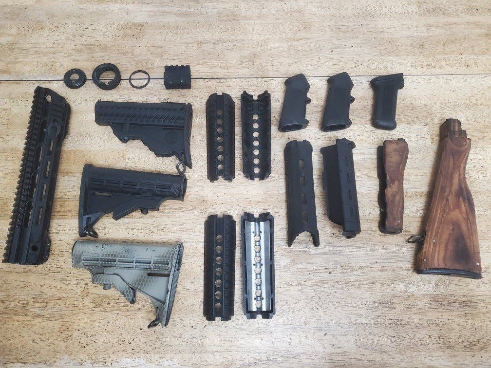 Assorted Gun Parts & Accessories - Stocks, Handguards, Grips (Various Brands)