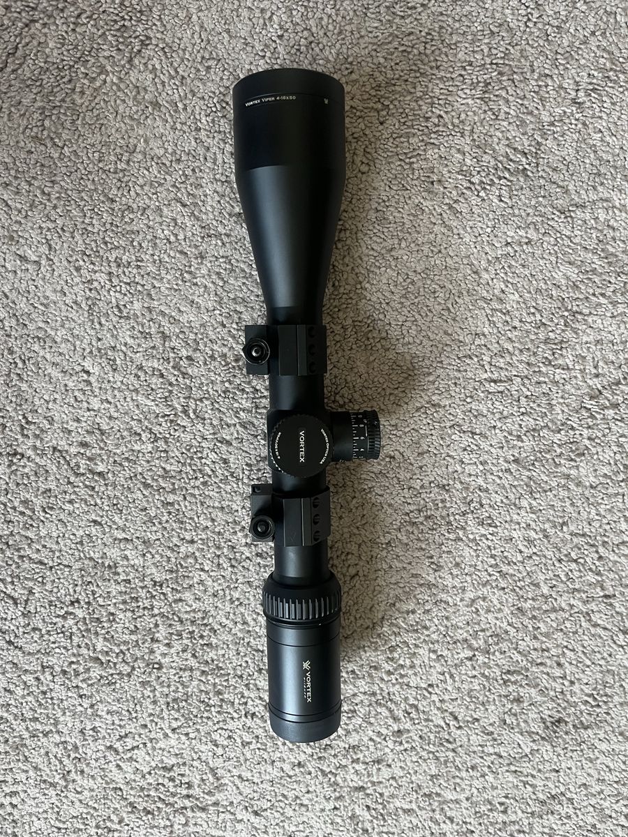 Vortex Viper 4-16x50 Rifle Scope with Mounting Rings