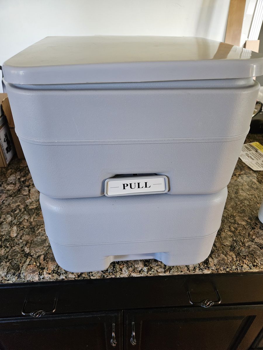 6.6 Gallon 20L Portable Toilet Flush Travel Camping Commode Potty Outdoor Indoor