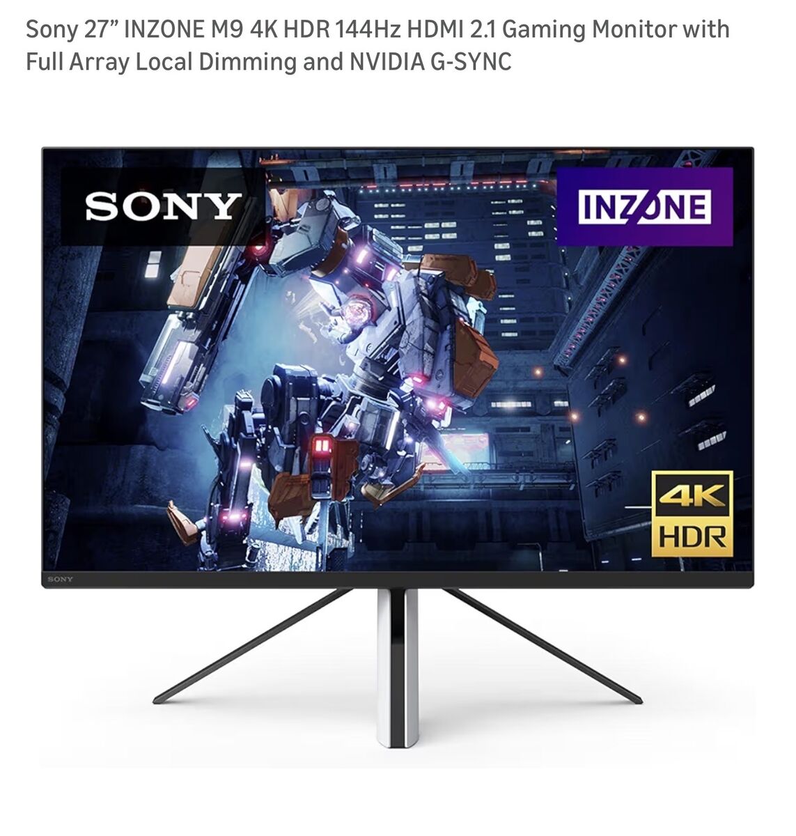 Sony IZONE 27 Gaming Monitor