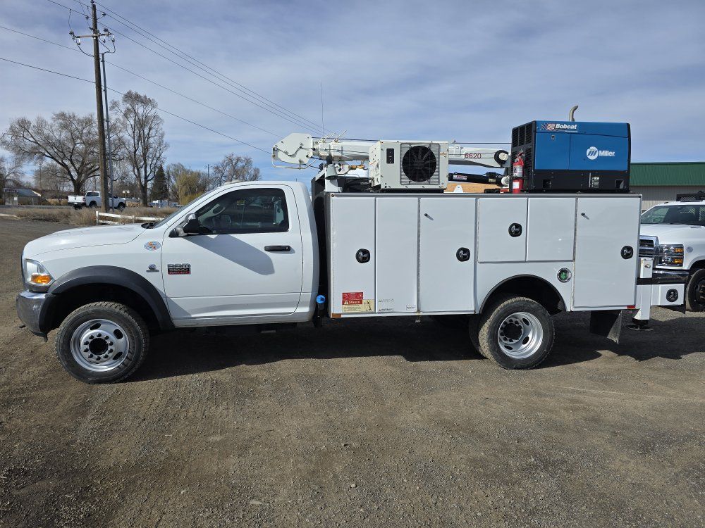 2011 Dodge 5500 4wd Service Truck Crane Welder