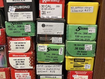 30 Caliber Bullets.