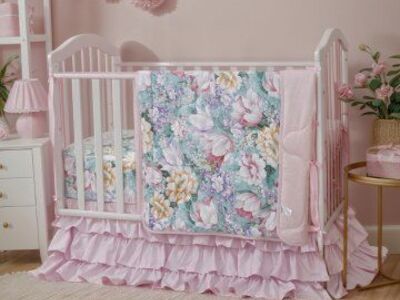 New in Package! 3-Piece Crib Bedding Set