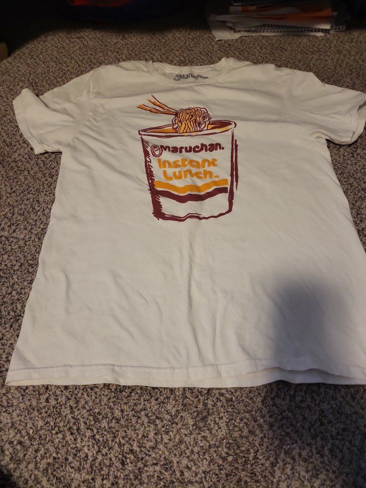 Maruchan Instant Lunch Ramen Cup Noodle Graphic T-Shirt - White, Size M