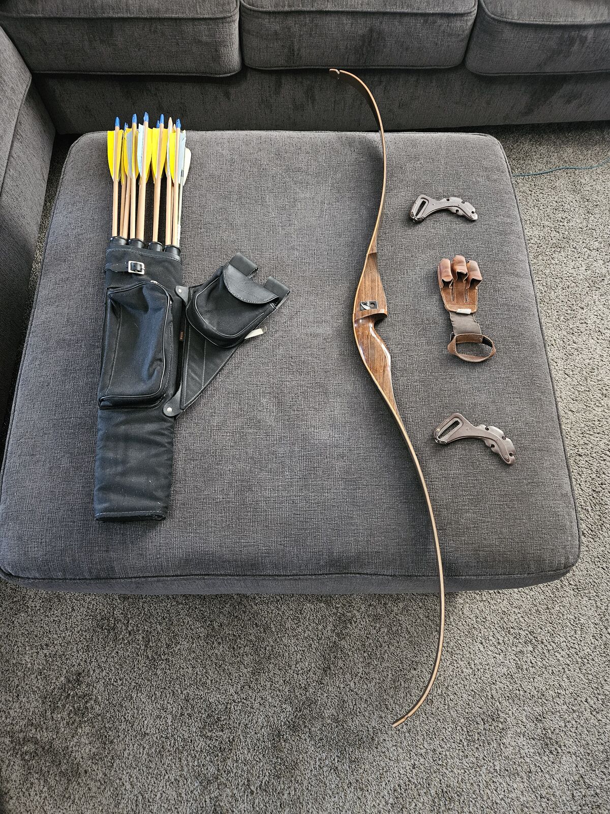 Recurve & kids bows with target