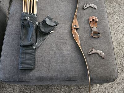 Recurve & kids bows with target