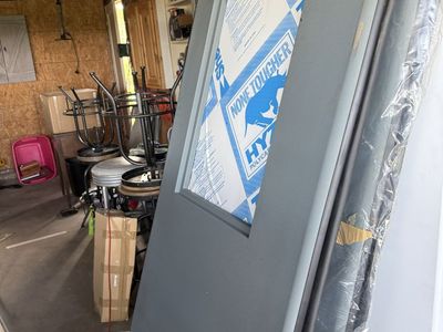 Chase Industries Gray Door with Window Insert and Polycarbonate Film - New/Unused Condition