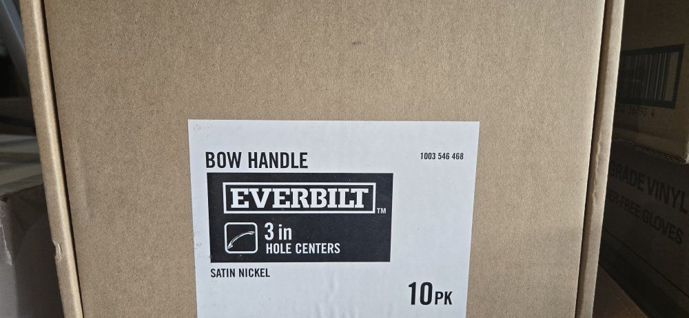 Everbilt 3 in. Bow Handle Cabinet Pulls - Satin Nickel (10-Pack)