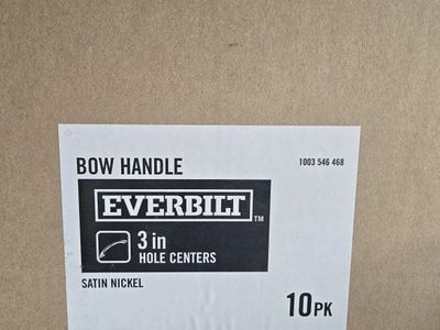 Everbilt 3 in. Bow Handle Cabinet Pulls - Satin Nickel (10-Pack)