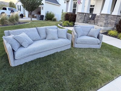 3 seater sofa + oversized chair living room set