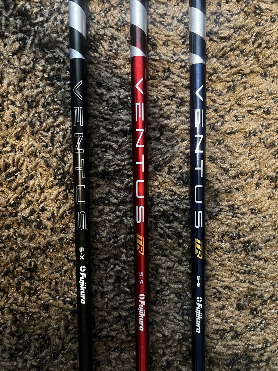 Fujikura Ventus Golf Shafts - Black 5-X, Red TR 5-S, Blue TR 6-S
