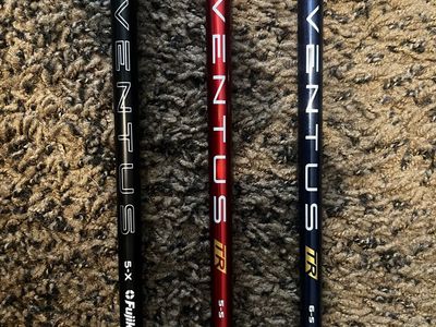 Fujikura Ventus Golf Shafts - Black 5-X, Red TR 5-S, Blue TR 6-S