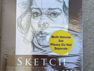 U.S. Art Supply Sketch Book 9" x 12" Spiral Bound 30 Sheets
