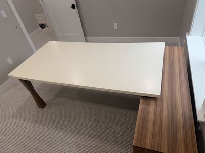Makynzie 70.9" L-Shaped Executive Desk with Cabinet -