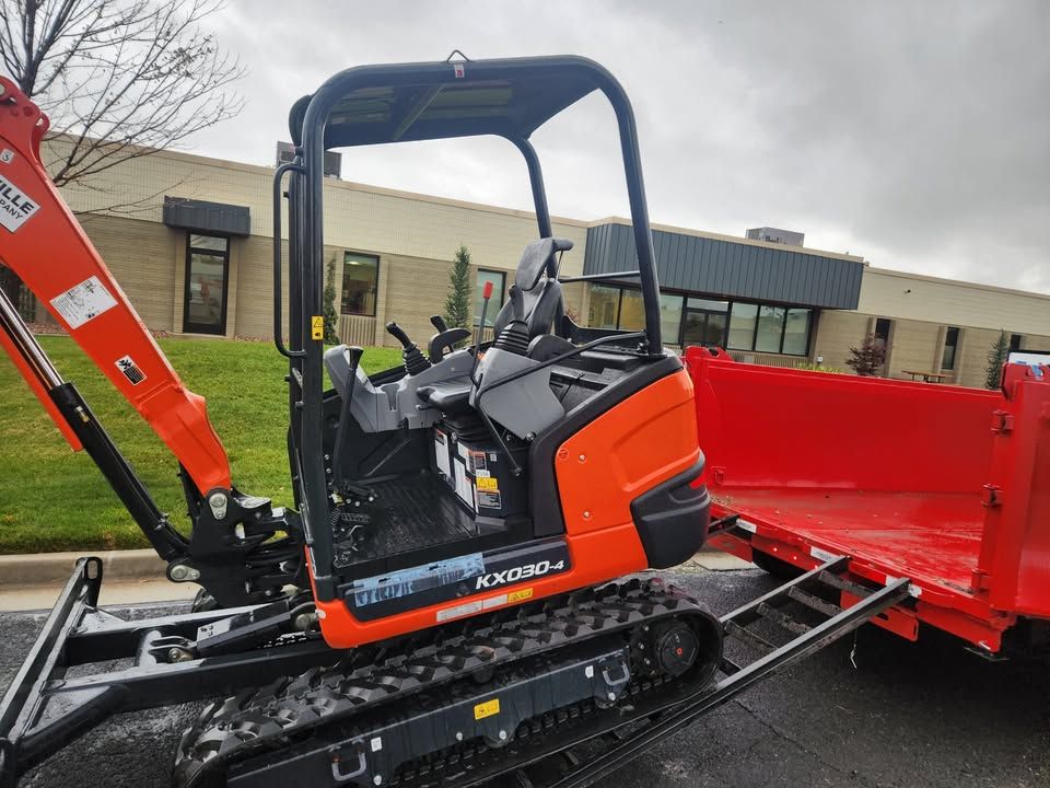 Mini excavator 2025, Skid Steer 2025, Trencher, Auger, Dump Trailer, Tiller / Rototiller and More