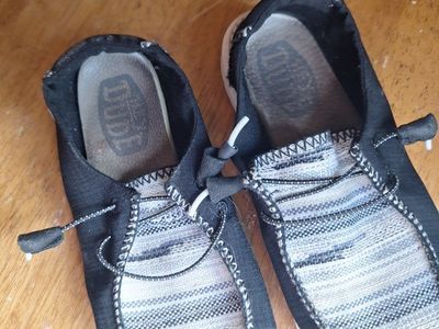 Hey Dude Wendy Canvas Loafers - Size 9 - Super Comfy & Lightweight Slip-On Shoes