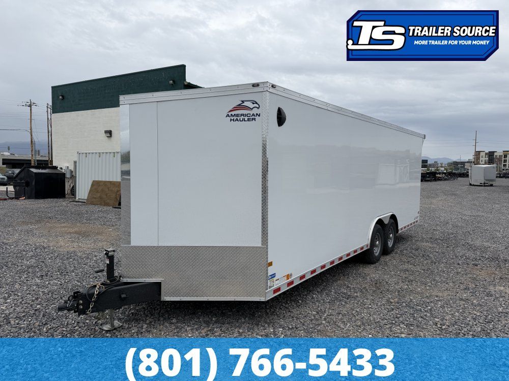 8.5x24 American Hauler Eagle HD Enclosed Cargo Trailer - 7'0" Interior - 14K GVWR - 12" Cross Member Upgrade, Double 3/4 Floor,