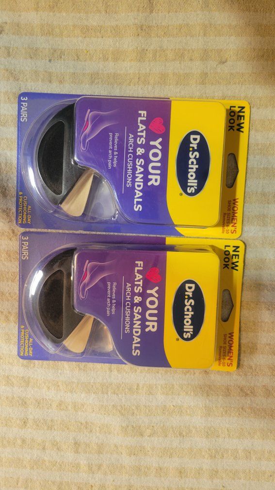 dr scholls flats & sandles arch cushions