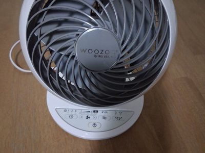 WOOZOO Globe Fan IRIS USA, Inc. 5-Speed Oscillating Circulator Fan with Remote