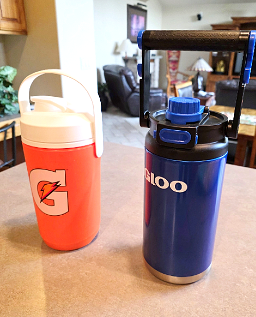 2 Like new 64 oz. Water Jugs..from smoke/pet free home BOTH for $12