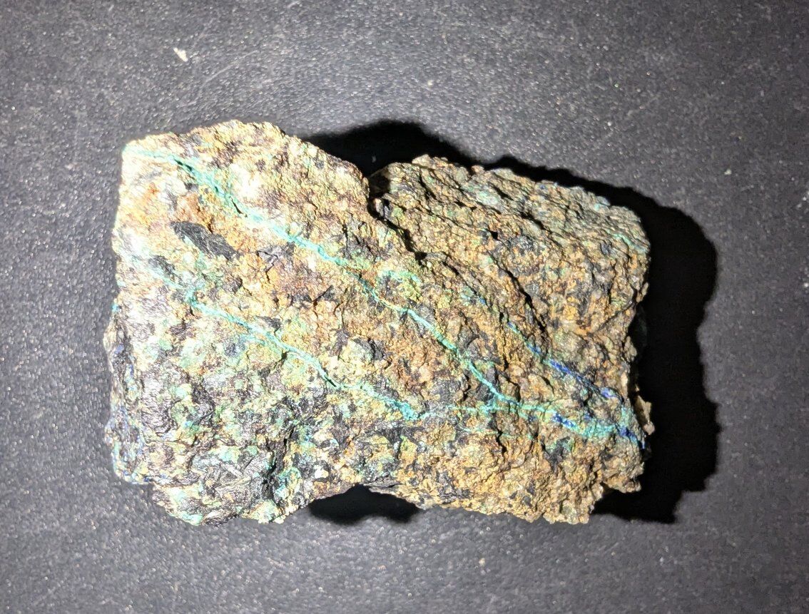 Gold, Silver, and Copper rich ore specimen..