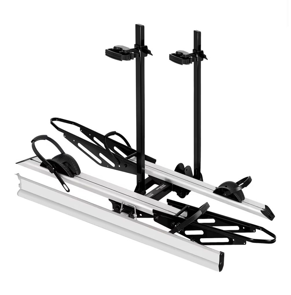 Hitch Bike Rack with Ramp, 200 lbs, 2 E-Bikes