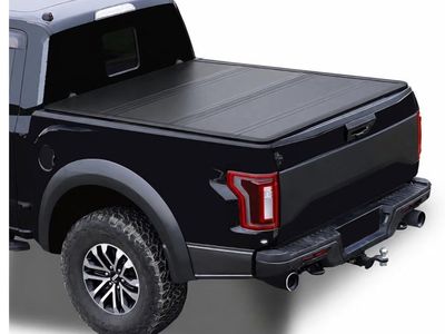 5.6FT Hard Quad Fold Truck Bed Tonneau Cover Compatible with F-150 & Lightning 2015-2025,Waterproof & Anti-Theft