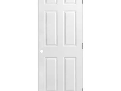 Masonite 32x80in 6-Panel LH Primed Door