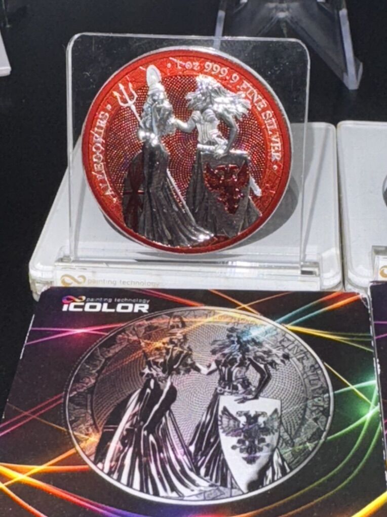 2019 1oz .999.9 F.S. Colorized Allegorie Coins