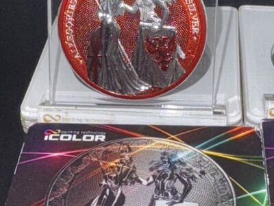 2019 1oz .999.9 F.S. Colorized Allegorie Coins