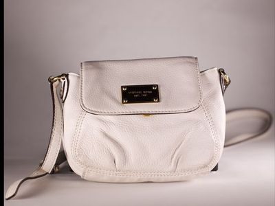 Michael Kors off white cross body purse