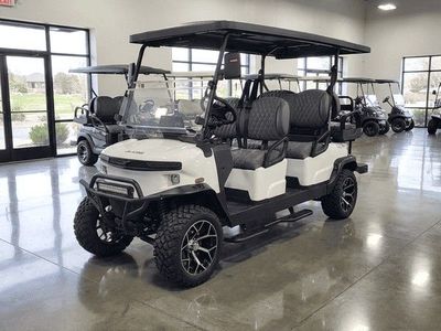 New 2026 White Lifted 6-passenger Denago EV Rover XL6 LSV