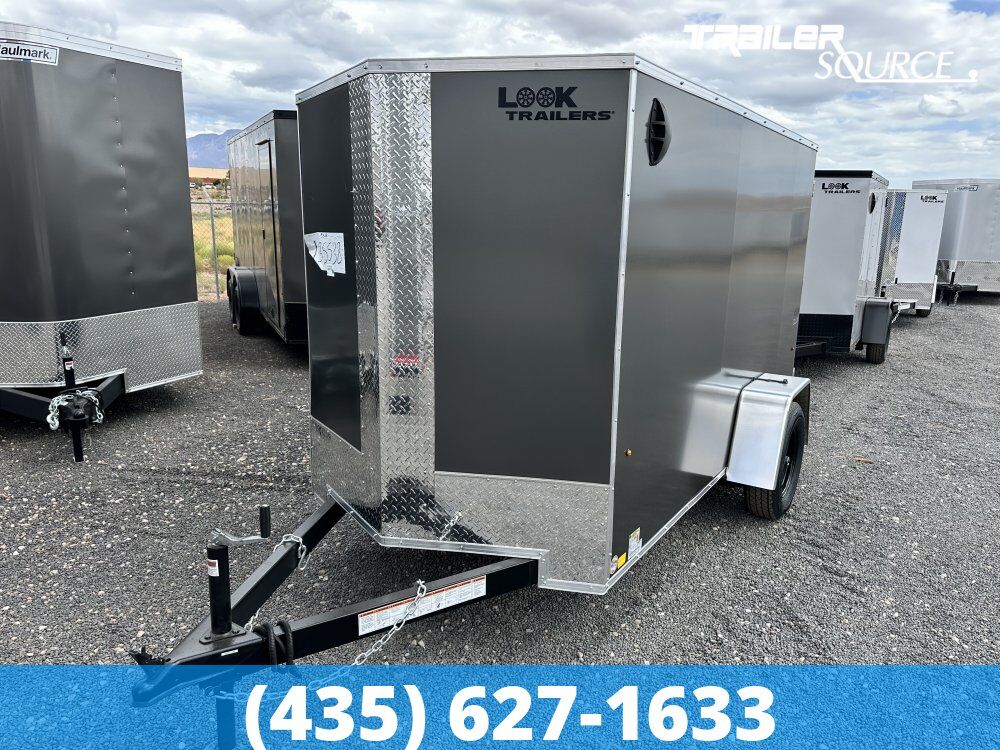 5x10 Look ST DLX Enclosed Cargo Trailer - 5'6" Interior - 3.5K GVWR 16" Cross Member Upgrade, .080 PolyCor