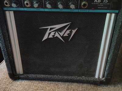Peavey kb-15 teal stripe amplifier