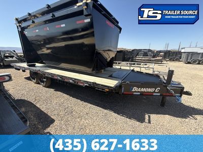 8.5x24 Diamond C DET 210 Deckover Tilt Trailer - 23K GVWR -