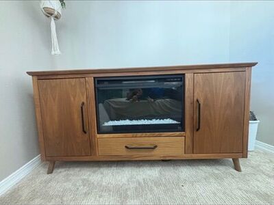 Electric Fireplace Media Console