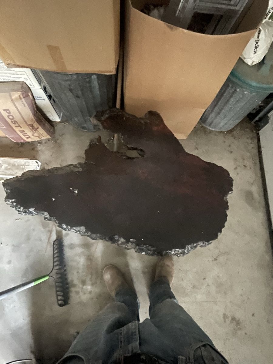 Rustic Live Edge Solid Wood Slab millennial falcon Coffee Table 