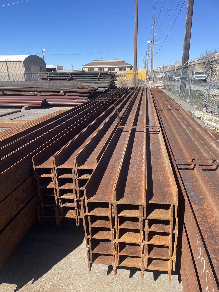 HOT ITEM!! Surplus Steel Beams 6" x 15# x 40' & 50' lengths - $69.95/cwt
