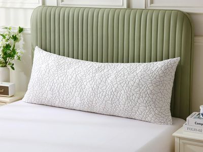 New! BPC Premium Rayon Derived from Bamboo Firm Body Pillow - Hypoallergenic Shredded Memory Foam Body Pillow
