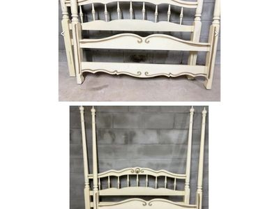 Charming Vintage Mid Century French Provincial Full/Queen Bed